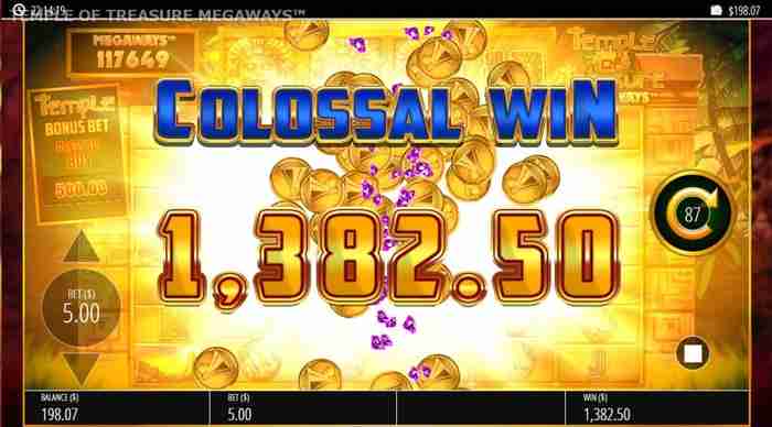 $1,382をもぎ取ったぜ! $1,382獲得リザルト画面