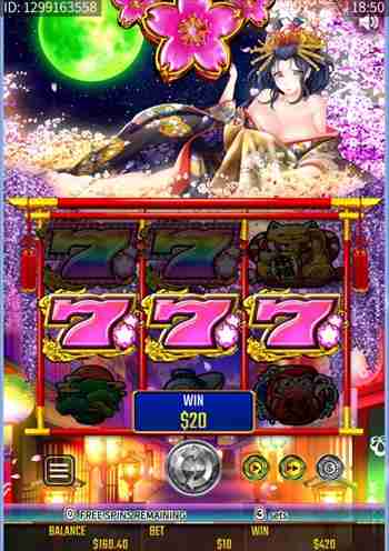 ジョイカジノには花魁ドリームも入荷されている 花魁ドリームゲーム画面
