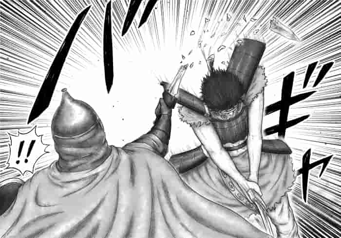 グリ将軍のような重さがねえんだよ! 渾身の一撃で相手の剣を叩き切る太のイラスト