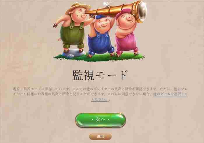 監視モードの説明 監視モード有効化確認画面