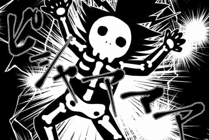 三連続でノォォォォ!( ´゚,_ゝ゚) 衝撃を受け骸骨になる