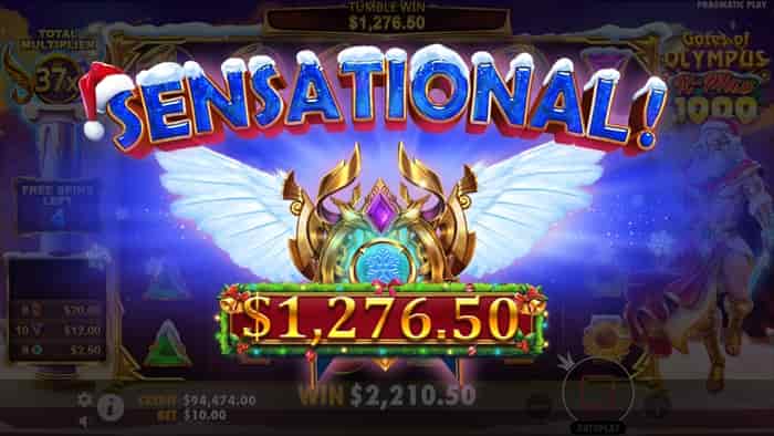 毎スピン大勝利! 1,276ドルの勝利