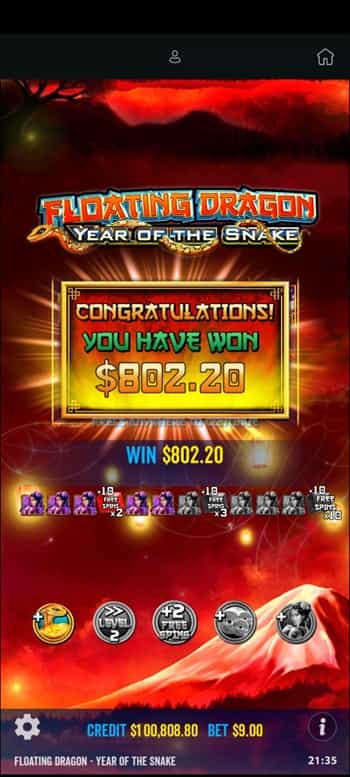 勝利金802ドル 勝利金802ドル
